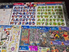 Disney Lot Of 36 Scrapbooks Stickers Unopened Packages & Unused Single Sheets
