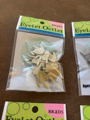 Eyelet Outlet Brads Lot of NEW 6 packs Card Making Scrapbooking Skull Dice