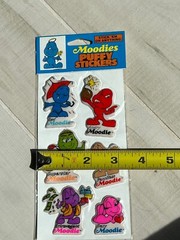 VTG 1983 PUFFY STICKER SHEET NEW MOODIES FEELING EMOTION INSIDE OUT MENTAL HEALT