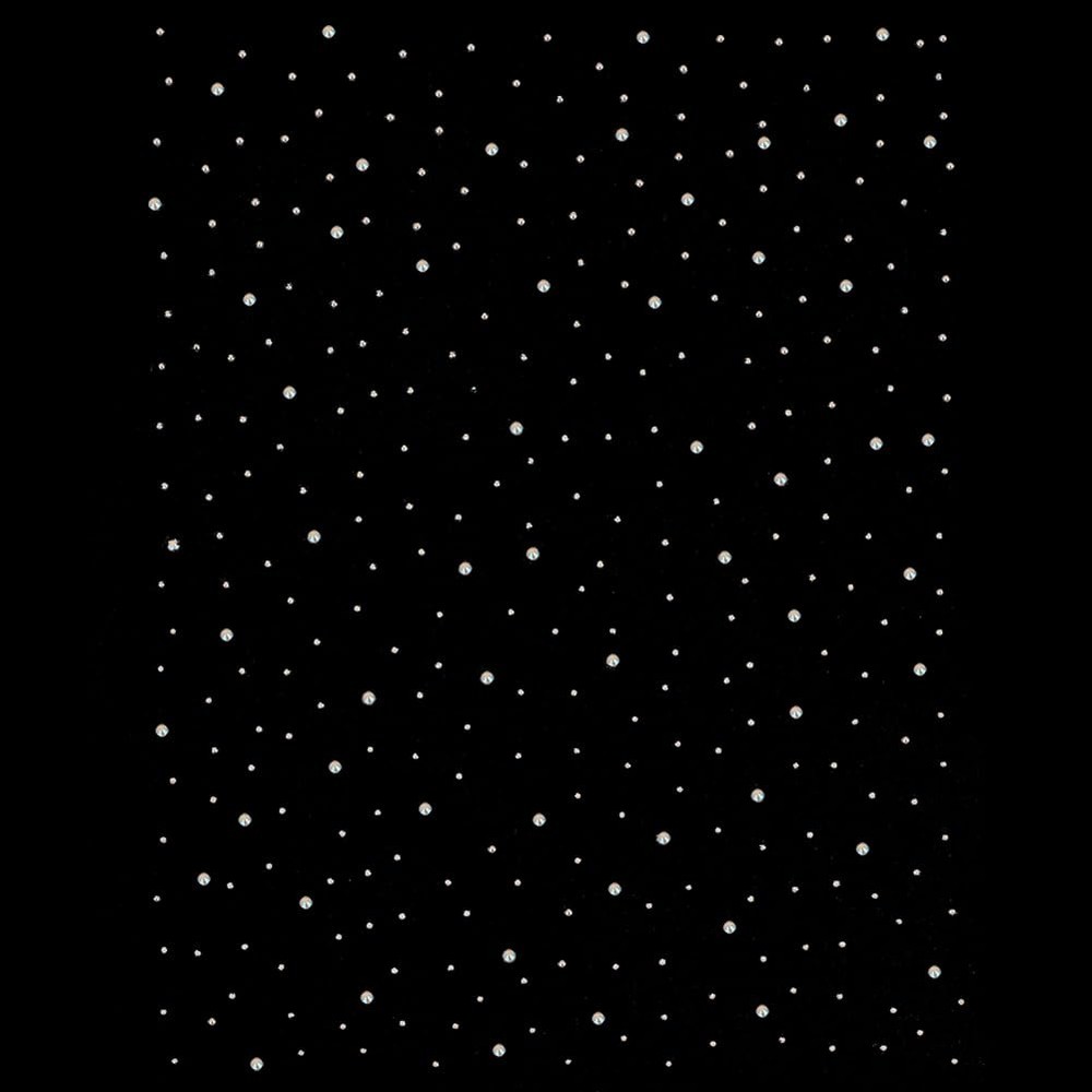 FINGERINSPIRE 6 Sheets Iron on Crystal Transfers Applique Hot Melt AB Color
