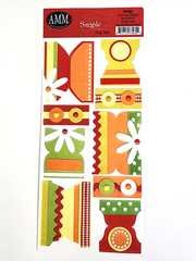 Picnic Mini Accordion Album Page Tabs Epoxy Stickers All My Memories Lot of 3