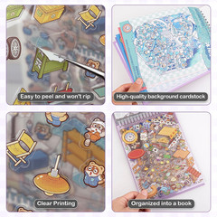 3D Sticker for Adults Kids Cute Miniature Scene Stickers Room Stress-Relieving