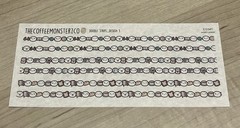 TheCoffeeMonsterzCo Emoti Doodle Strips Washi Paper Sticker Set Design 3 TCMC