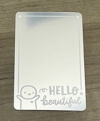 New Once More With Love ❤️ “Hello Beautiful” Munchkin Mirror Washi Card OMWL