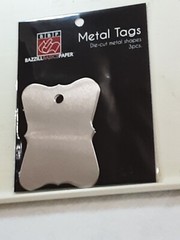 BBP Metal Tags die cut aluminum antique shapes 5 packs of 3 each paint embossNIP