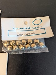 (3) 12 Count Hobby Town Craft Supplies Gold 3/8 Inch Bells – 36 Pieces Total NEW