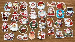Christmas Stickers Skateboard Vinyl Laptop Luggage Decal Sticker Bomb Lot 100pc