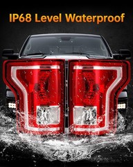 OKLPF Rear Brake Tail Light Compatible With 2015 2016 2017 Ford F150 F-150 Re…