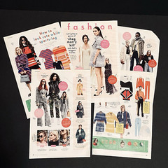 Fashion Magazine Clippings 2019 Models Junk Journal Decoupage Scrapbook Craft