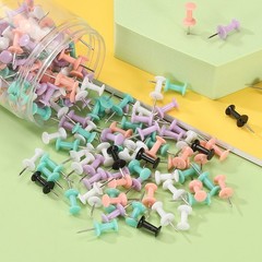Push Pins, Plastic Head Steel Point Thumb Tacks, 200Pcs, Green