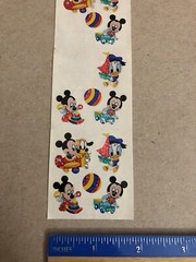 Sandy Lion Baby Mickey Donald Pluto RARE STICKERS