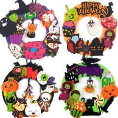 Halloween Crafts for 12 Sets, DIY Wreaths Halloween Activities for Toddlers, …