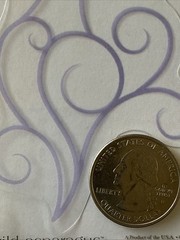 PURPLE MOTHER “SWIRL”Mylar shape(1pcs)My Minds Eye•Wild Asparagus•Card Making•