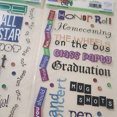 NEW Lot 2 Sheets Stickers ALL STAR BACK TO SCHOOL Phrase Cafe Phrases Quotes-A/G