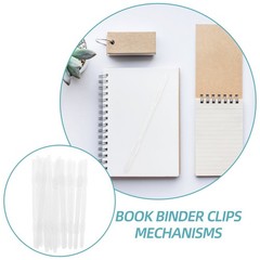 100 pcs Binder Strips – Flexible Plastic Binder Strips for Loose Leaf Paper
