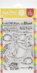 Waffle Flower Acrylic Stamp BLESSED BEAR