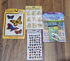 Lot Of Vintage Kuala Polar Bears 3 Google Eye Puffy And Stickopotamus Stickers