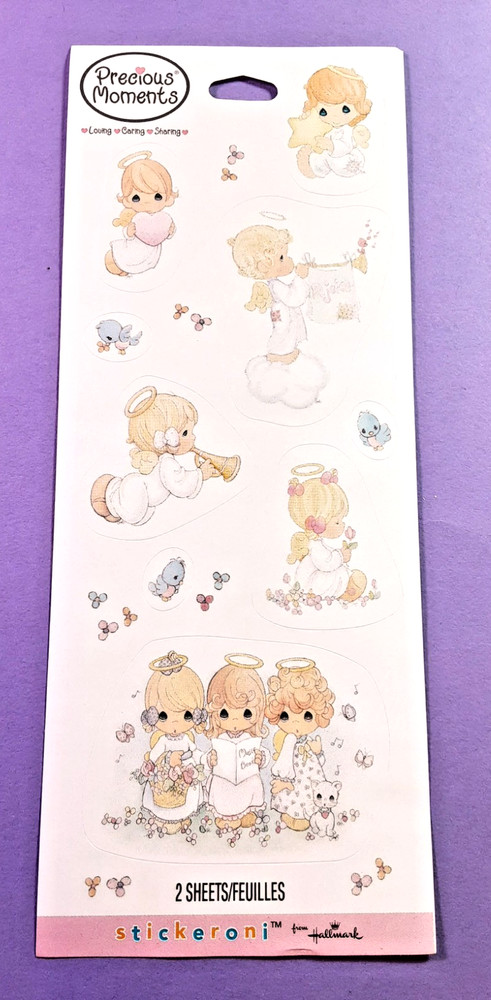 Hallmark Stickeroni Precious Moments 1 sticker strip