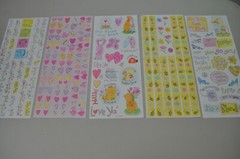 Scrapbook Stickers – 5 Sheets – by David Walker