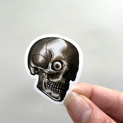 Vintage Style Goth Halloween Skeleton Stickers Scrapbooking Collage Journals