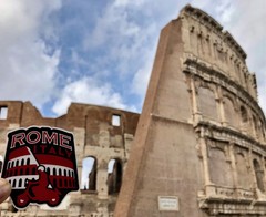 Rome Weatherproof Vinyl Travel Sticker – Gift or Souvenir