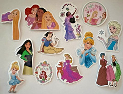Disney Princess Mickey Donald Pixar Dreamwork 25pc Random Stickers 2inch X 2inch