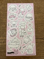 Stickii Club Pink Slumber Party Sticker Sheet By Malipi