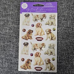 Vintage 1995 Gifted Stickers Michael & Company Dogs Puppy Sealed 2 Sheets