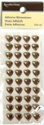 Heart Hearts Gold Love Bling Gems Anniversary Wedding Recollections Stickers