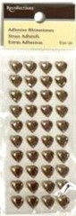 Heart Hearts Gold Love Bling Gems Anniversary Wedding Recollections Stickers