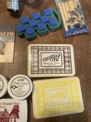 Large Crafting Scrapbooking Supply Lot Ink Pens Stamp Stylus Tool Punches Flock