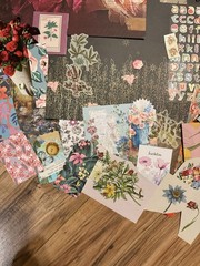 Floral Ephemera 50+ Pieces Vintage Flower Junk Journal Scrapbook Cottagecore Lot