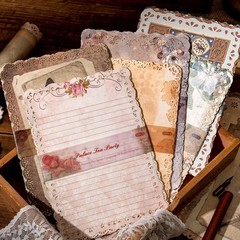 60 Sheets Lace Edged Scrapbook Stationery Paper Assorted Set – 6 Pack Vintage Pa