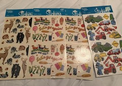 Vintage Sticker Lot Mostly New Huge Mixed Scrapbooking Craft Alphabet Kids NOS