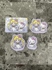 Bandai Sailor Moon X Sanrio Die-cut Stickers Japan Import Kawaii Cute Stickers