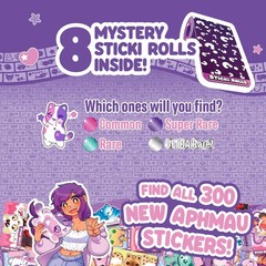 Sticki Rolls x Aphmau Toy Pendant & Bracelet Set – 120 Holographic Stickers