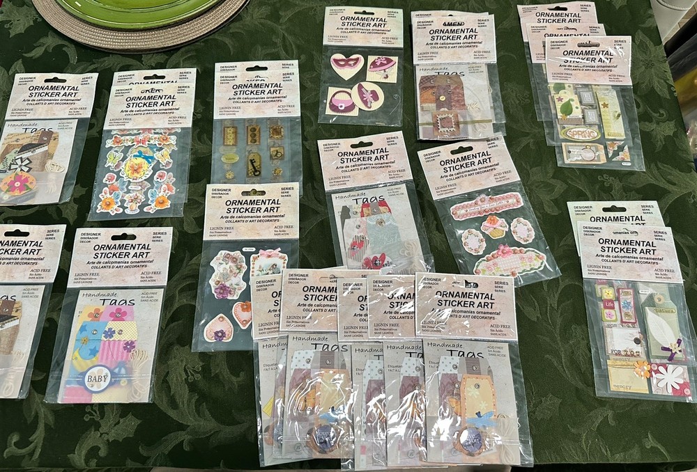 Sticker King Ornamental Sticker Art Tags & Photo Corners 23 New Packages