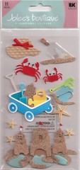 Jolee’s Boutique 3-D SAND THEME Castle Crab Beach Theme 73390 Fast FREE Ship!