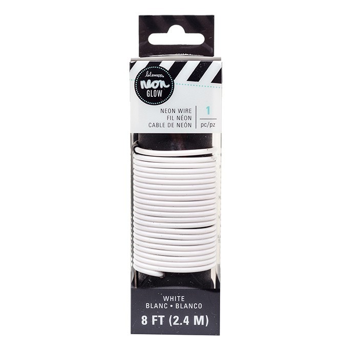 NEON LIGHTS – Heidi Swapp – WIRE – WHITE Blanco – 8 FT 314214 by American Crafts
