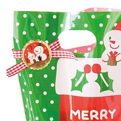 Christmas Snowman Roll Stickers Red & Gold 500pc XS-2RS