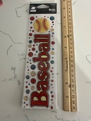 Cloud9 Design Rain Dots Baseball Title 70PC Color Baseball Scrapbooking Crafts