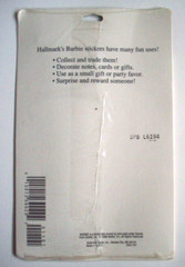 Barbie red dress doll Christmas stickers 1996 unopen package of 4 sheets