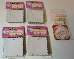 Large Scrapbooking Craft Lot (22) PINK! Christmas & Every Day Stickers, Die Cuts
