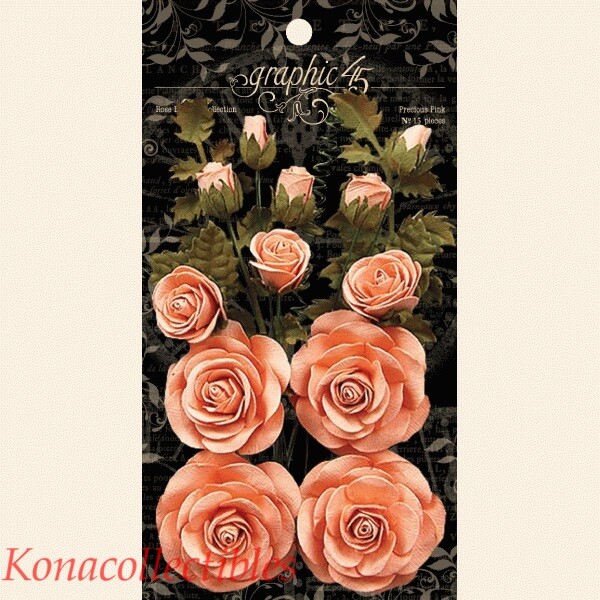 Graphic 45 Staples Rose Bouquet Precious Pink New in Pkg