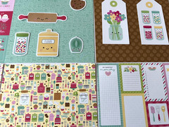 K167 – BAKE ME HAPPY MADE WITH LOVE 6X6 SCRAPBOOK CARD KIT WITH DIECUTS