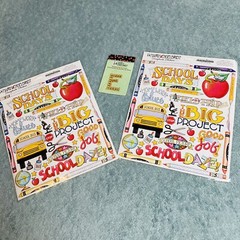 2 Creative Imaginations 8×10 Sticker Sheet by Mary Engelbreit ~ School Days