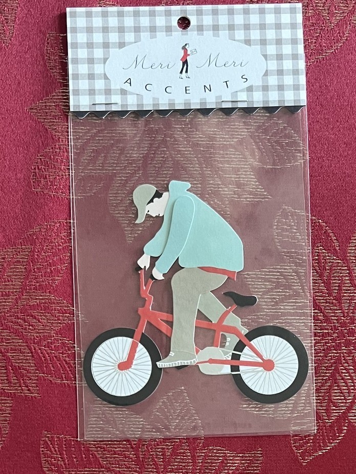 RARE – MERI MERI TEENAGER RIDING BIKE 3D ACCENT – SHIPS FREE