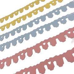 Creative Memories Jammie’s Chain 12” Die Cut Cardstock Scrapbook Border, 6 Pc