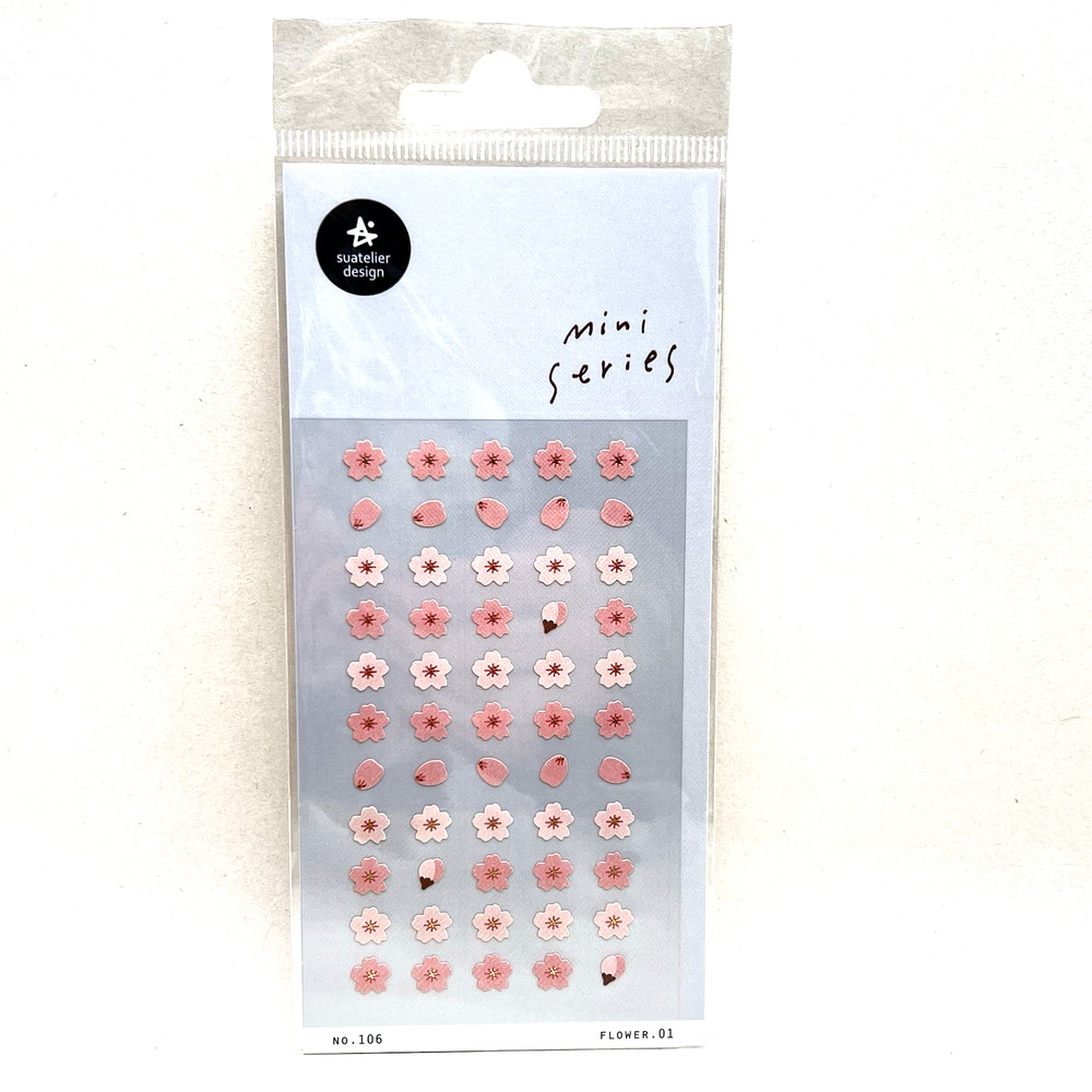 Suatelier Mini Series Cherry Blossom Stickers Planners Calendars Journal Collage