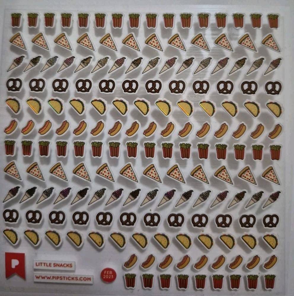 Pipstick Sticker Sheet 4×4 called «Little Snacks» From Feb 2023